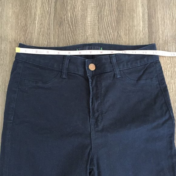 J Brand High Rise Major Skinny Jeans in Navy - Picture 7 of 10